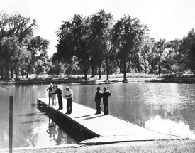 Historic Ottawa Park Toledo OH - Ottawa Park history Toledo - Ottawa Park historic photos Toledo - Frederick Olmsted park design Toledo 
OH fishingdock